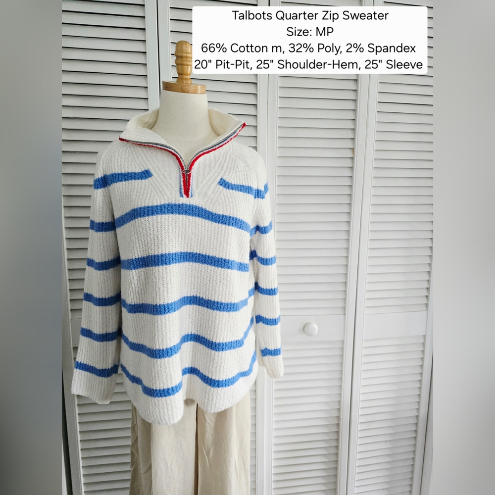 Talbots Quarter Zip Sweater